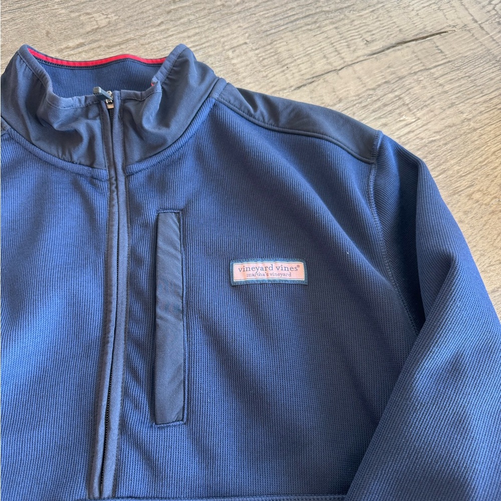 Vineyard Vines Men’s 3/4 Zip Navy Oulliver